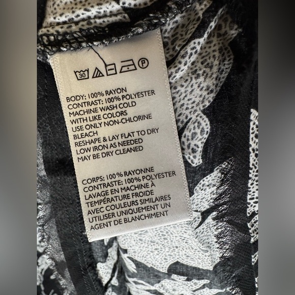 Silence + Noise Black and White Floral Mini Dress - Picture 4 of 8